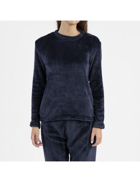Pijama terciopelo liso
