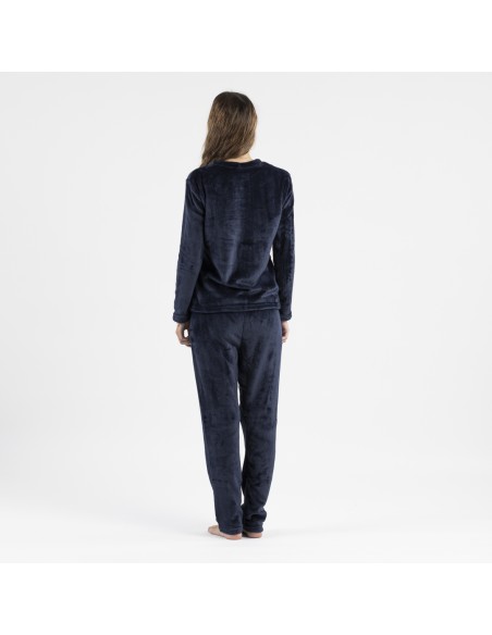 Pijama terciopelo liso