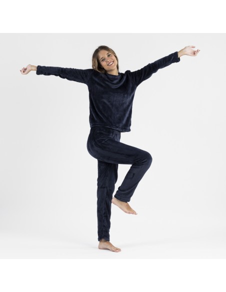 Pijama terciopelo liso