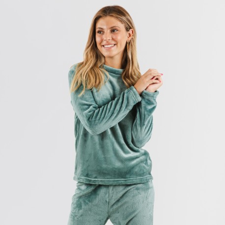 Pijama terciopelo liso