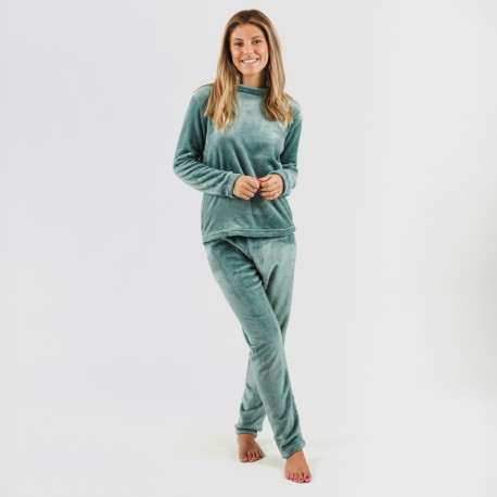 Pijama terciopelo liso