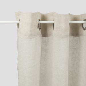 Cortina visillo algodón lino