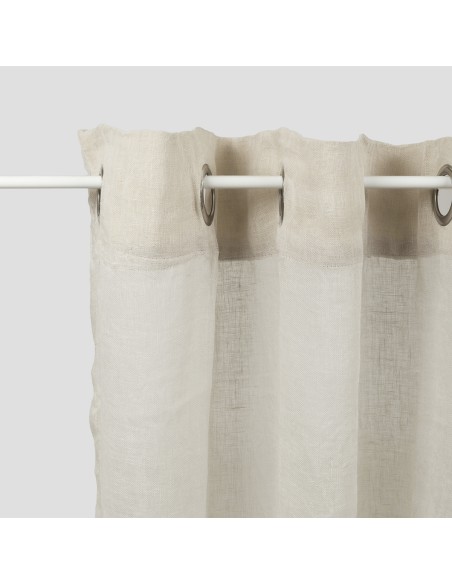 Cortina visillo algodón lino
