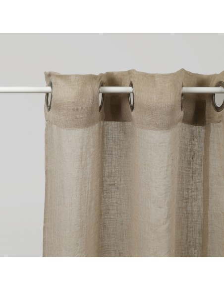 Cortina visillo algodón lino