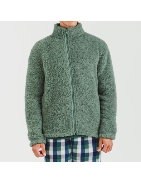 Sudadera sherpa hombre lisa