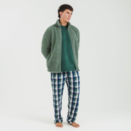 Sudadera sherpa hombre lisa