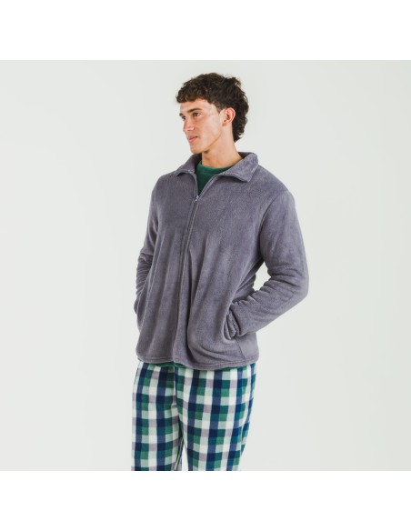 Sudadera coral hombre lisa