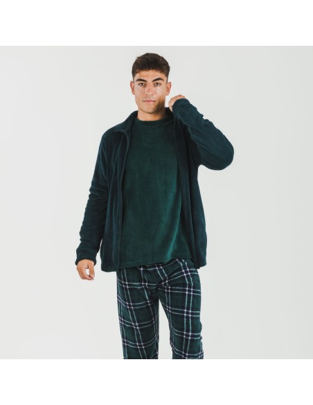 Sudadera coral hombre lisa