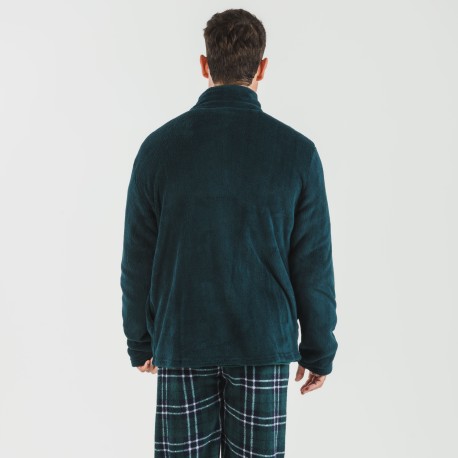 Sudadera coral hombre lisa