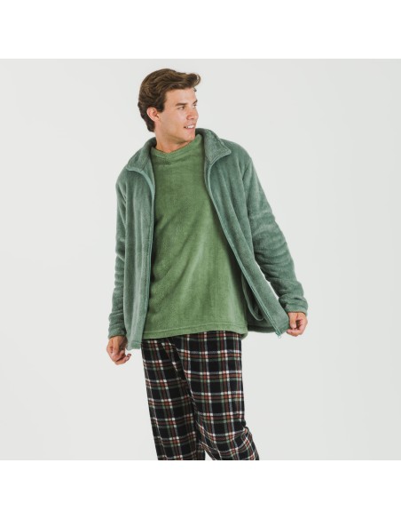 Sudadera coral hombre lisa