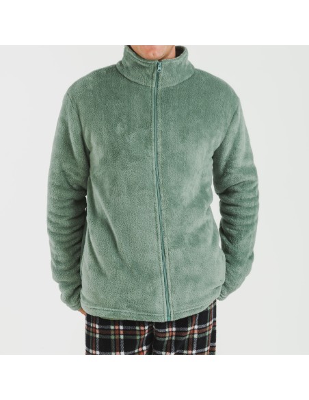 Sudadera coral hombre lisa