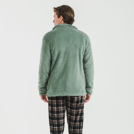 Sudadera coral hombre lisa