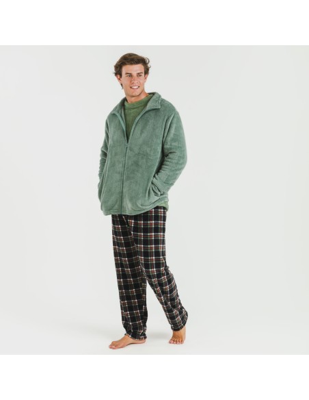 Sudadera coral hombre lisa