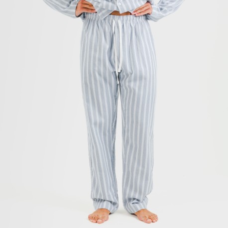 Pijama franela con solapa hombre Raya Marsella indigo