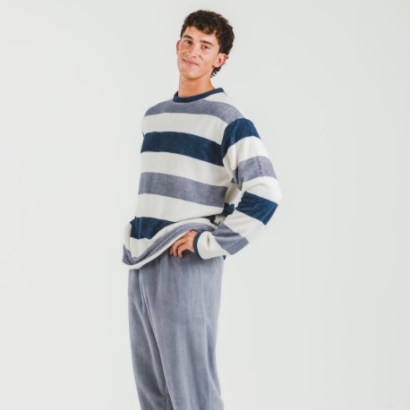 Pijama coral hombre Raya Alejo indigo