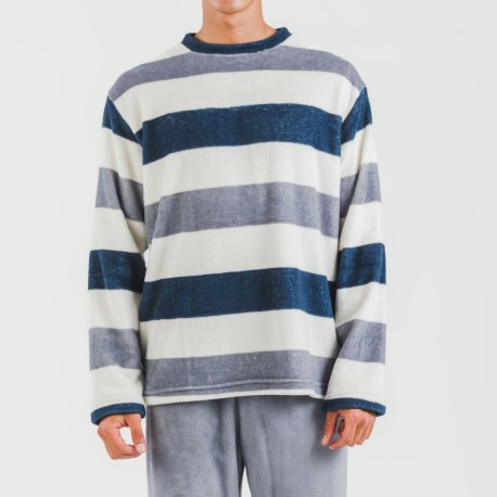 Pijama coral hombre Raya Alejo indigo