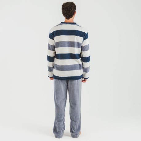 Pijama coral hombre Raya Alejo indigo