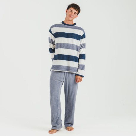 Pijama coral hombre Raya Alejo indigo