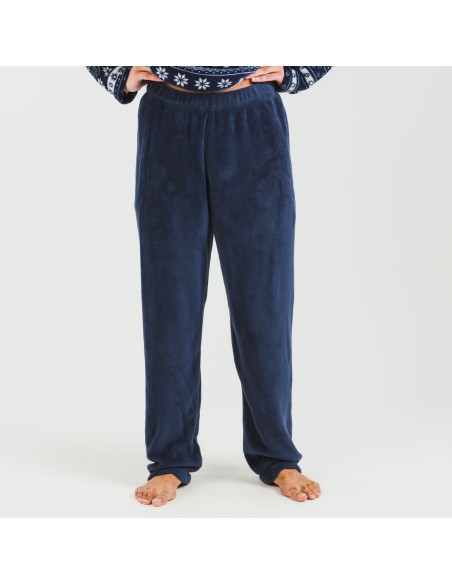 Pijama coral hombre Delancey azul marino