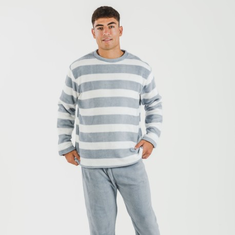 Pijama coral hombre Raya Vinia indigo