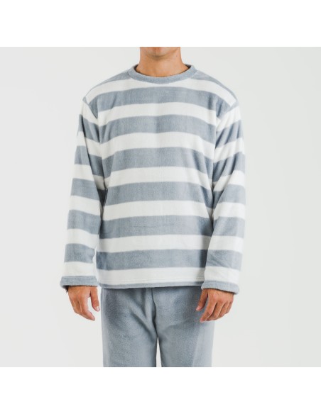 Pijama coral hombre Raya Vinia indigo