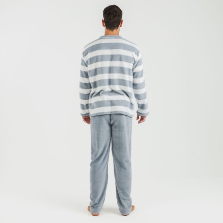 Pijama coral hombre Raya Vinia indigo