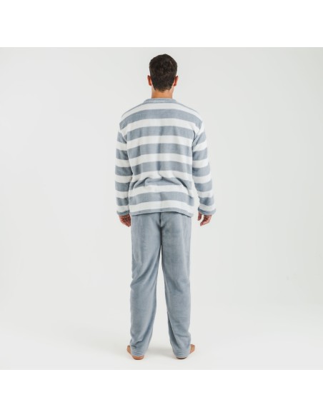 Pijama coral hombre Raya Vinia indigo