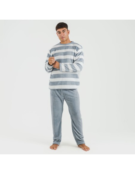 Pijama coral hombre Raya Vinia indigo