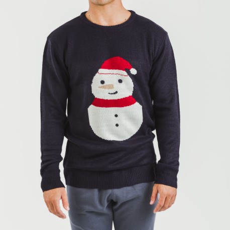 Jersey hombre Snowy azul marino