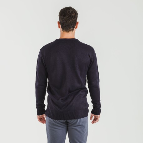 Jersey hombre Snowy azul marino