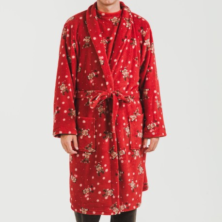 Bata coral hombre Rodolfo rojo