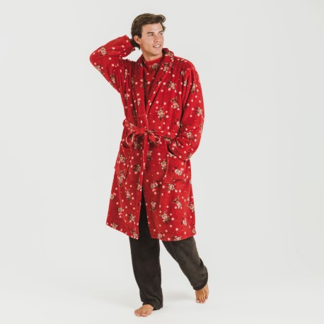 Bata coral hombre Rodolfo rojo