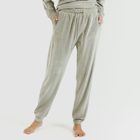 Pijama largo Velvet liso