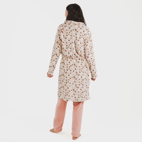 Bata coral Janice melocotón