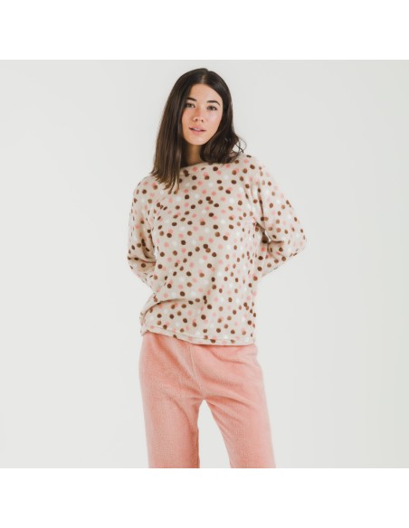 Pijama coral Janice melocotón