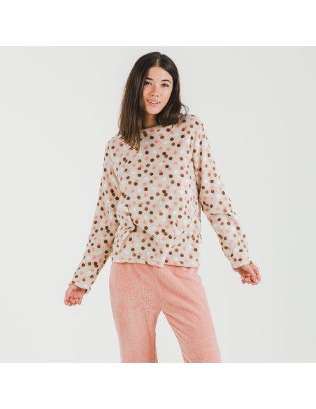 Pijama coral Janice melocotón