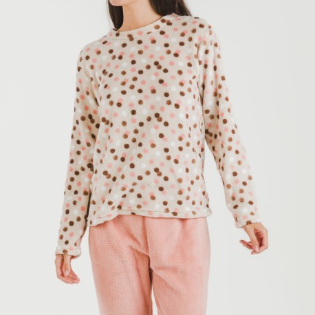 Pijama coral Janice melocotón