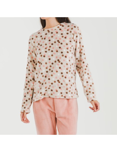 Pijama coral Janice melocotón