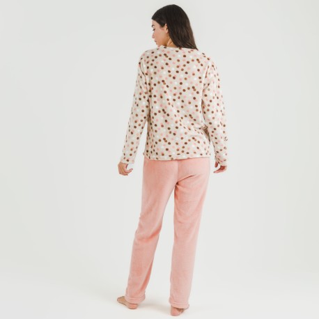 Pijama coral Janice melocotón