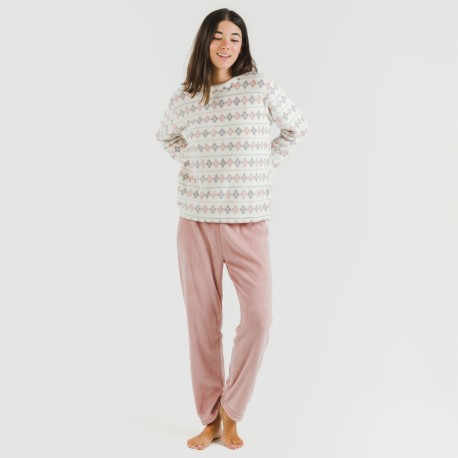 Pijama coral Casimira malva