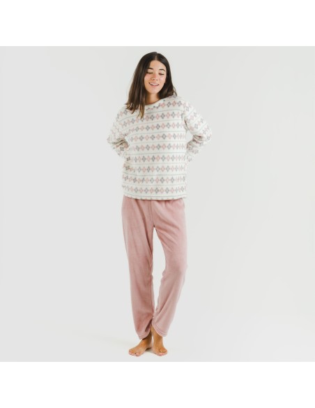 Pijama coral Casimira malva