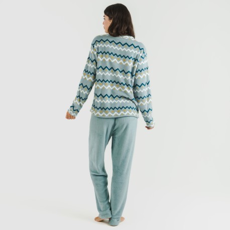 Pijama coral Beraun agua marina