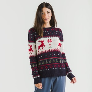 Jersey mujer Kiriko azul marino 2