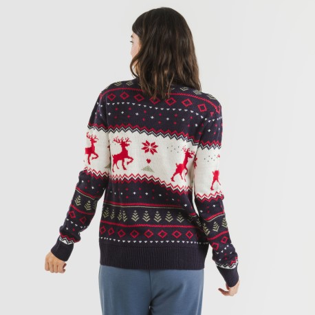 Jersey mujer Kiriko azul marino