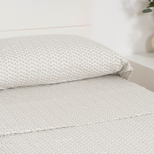 Juego de sábanas franela Diana verde tiffany