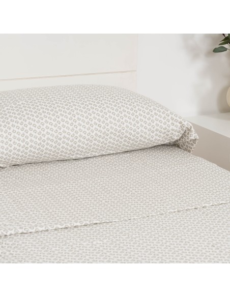 Juego de sábanas franela Diana verde tiffany