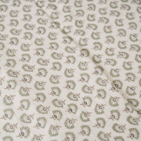 Juego de sábanas franela Diana verde tiffany