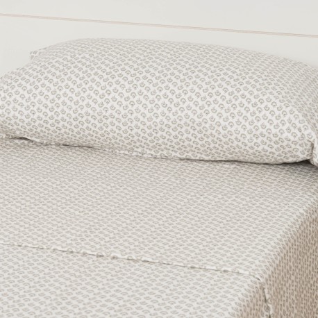 Juego de sábanas franela Diana verde tiffany