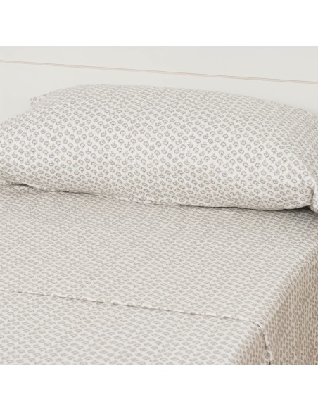 Juego de sábanas franela Diana verde tiffany