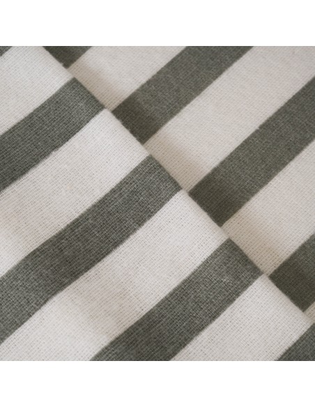 Juego de sábanas franela Raya Aviles verde caceria